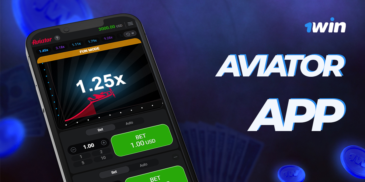 Mobile application 1win Aviator for fans of the game from Egypt