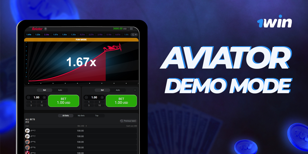 Demo mode for playing Aviator on 1win Egypt