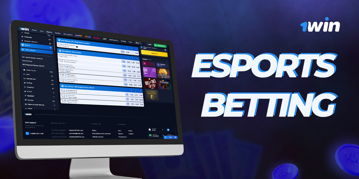 Betting on eSports at online bookmaker 1win egypt